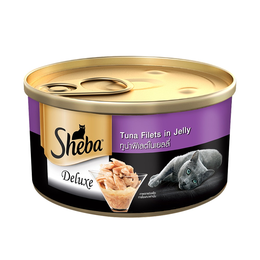 Sheba® Pure Tuna Filets in Jelly Premium Cat Wet Food (24x85g) - 1