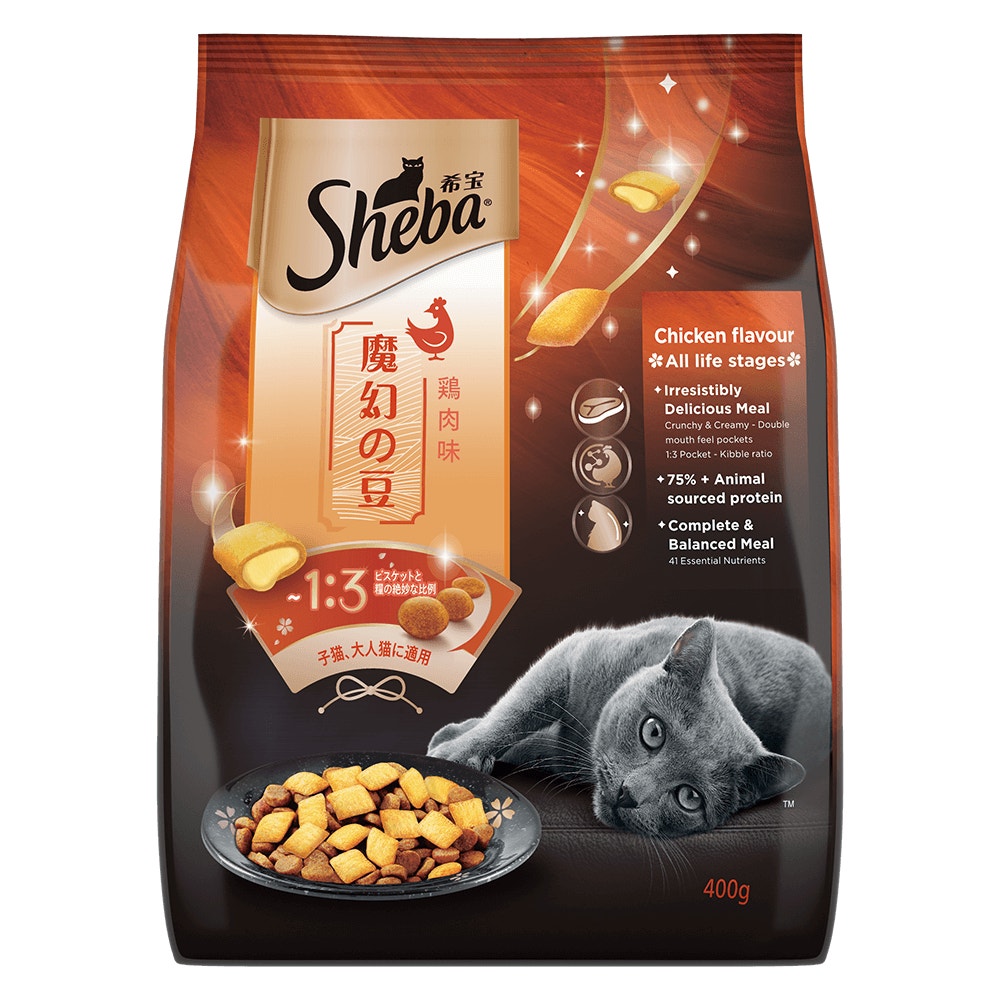 Sheba® Chicken Flavour Dry Cat Food 400 G - 1
