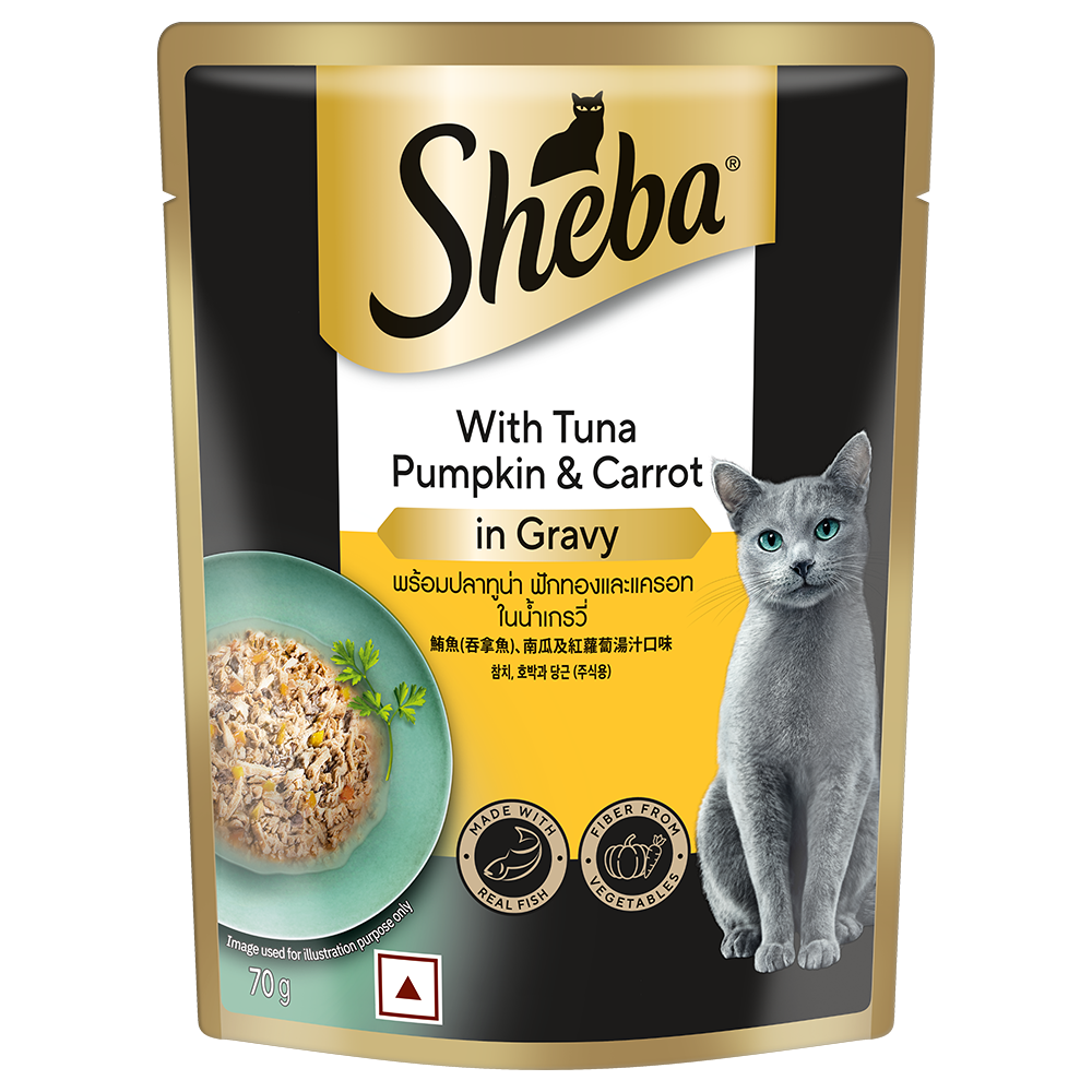 With Tuna Pumpkin & Carrot in Gravy