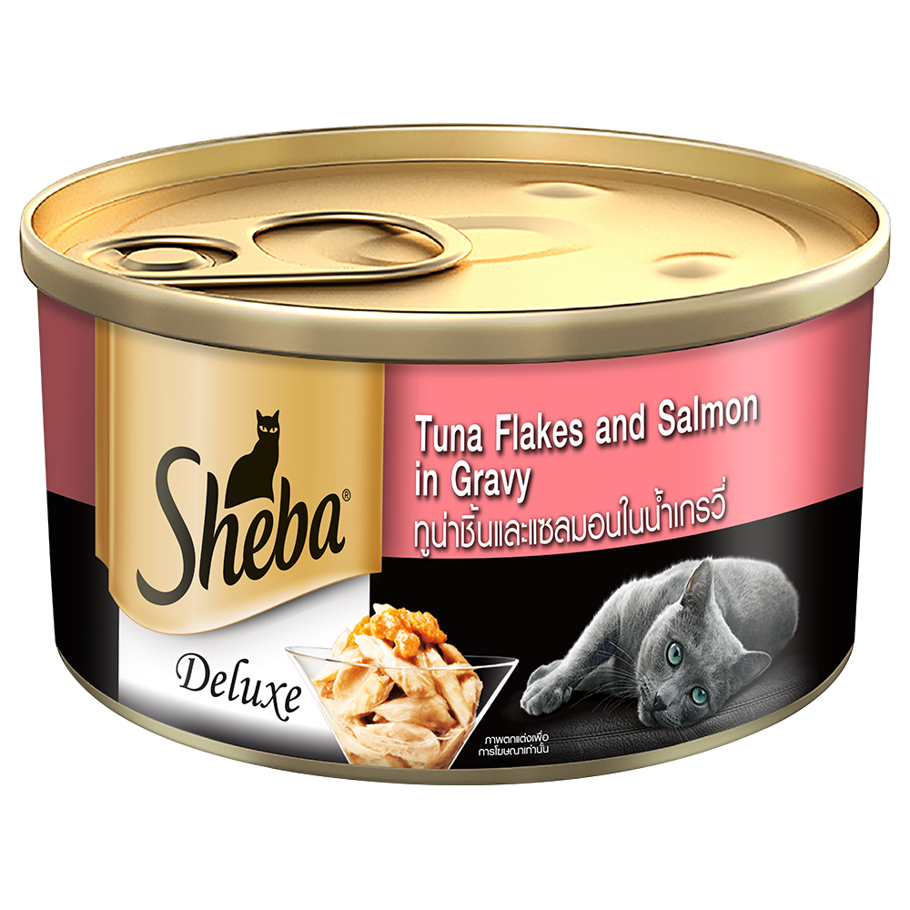Tuna Flakes and Salmon in Gravy
